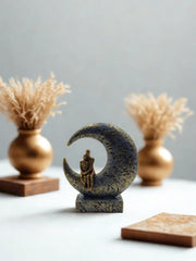 Crescent Moon Couple - Handcrafted Romantic Figurine